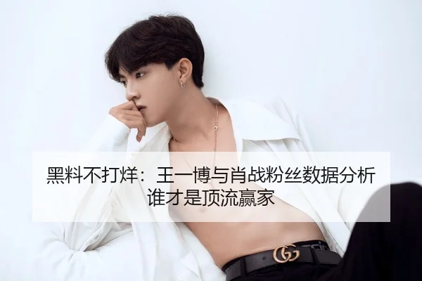 黑料不打烊：王一博与肖战粉丝数据分析 谁才是顶流赢家